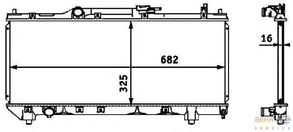 Радиатор, охлаждение двигателя