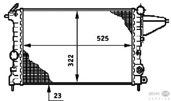 Радиатор, охлаждение двигателя