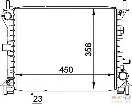 Радиатор, охлаждение двигателя