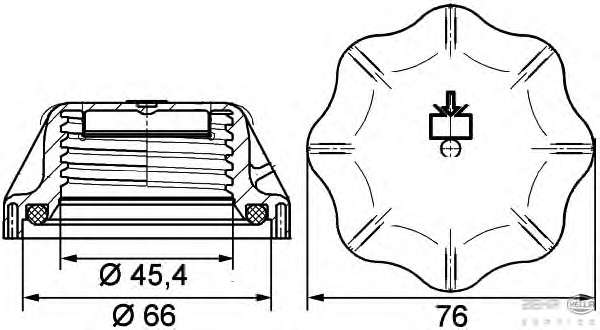 Крышка, резервуар охлаждающей жидкости