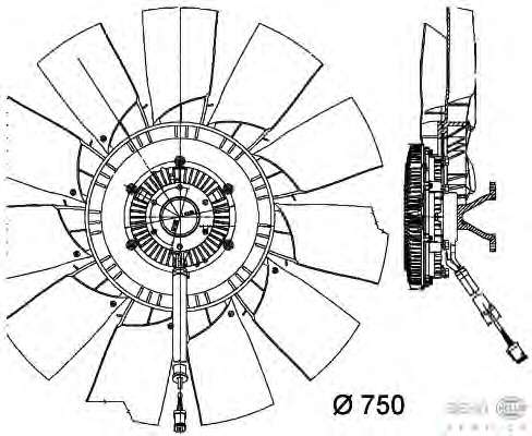 Вентилятор, охлаждение двигателя