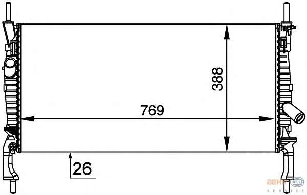 Радиатор, охлаждение двигателя