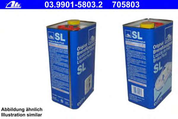 Жидкость тормозная DOT4 (5L) (металлическая канистра)