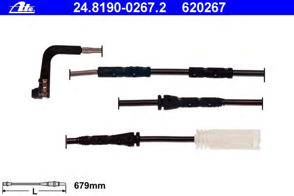 Датчик износа тормозных колодок (передних) BMW 1 (E81/E82/E87)/E88)/3(E90/E91/E92/E93) 04-13 L=679mm