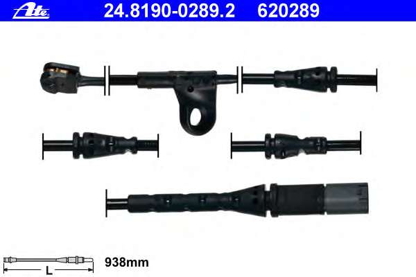 Датчик износа тормозных колодок (передних) BMW X5 (E70/F15)/X6 (E71/F16) 08-19 (L=938mm)