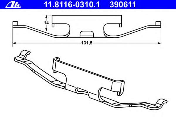 Пружина, тормозной суппорт