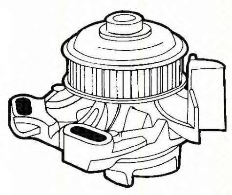 Помпа воды Audi 100/200/80/90 1.9-2.3 77-96/VW Passat 1.9-2.2 81-88 (B/B) (5 лоп.)