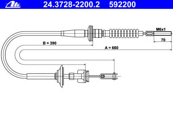 Трос, управление сцеплением