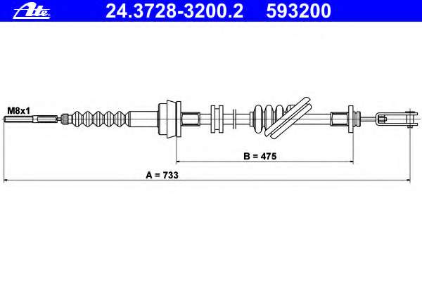 Трос, управление сцеплением