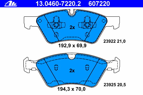 Колодки тормозные (передние) MB E-class (W211)/M-class (W164)/R-class (W251) 03-14/G-class (W463) 04