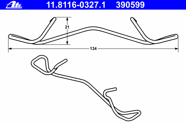 Монтажний ком-кт диск.колодок Volvo XС 90 Dacia Logan Fiat 500, Panda, Punto 0.9-Electric 01.89-