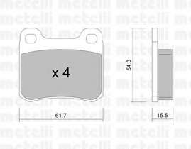 Колодки тормозные (задние) MB C-class (W202/S202)/E-class (W124/S124/C124) 93-00/MB 100 (W201) 85-93