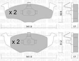 Колодки тормозные (передние) Seat Cordoba/Ibiza 02-09/Skoda Fabia 99-08/VW Polo 94-12/Lupo 98-05/Fox