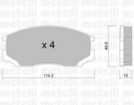 Комплект тормозных колодок, дисковый тормоз