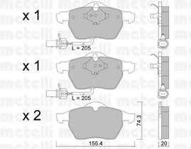 Колодки тормозные (передние) Audi A4/A6 95-11/Skoda SuperB 01-08/VW Passat B5 00-05 (+датчики)