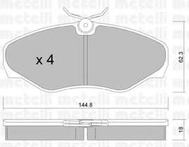 Колодки тормозные (передние) Renault Trafic II/Opel Vivaro A/Nissan Primastar 01-