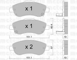 Колодки тормозные (передние) Honda CR-V III/IV 06-