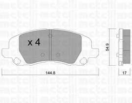 Колодки тормозные (передние) Dodge Avenger/Caliber/Jeep Compass/Patriot/Lancia Flavia 06-