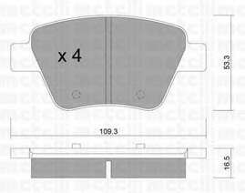 Колодки тормозные (задние) Audi A3/Skoda Octavia 03-13/SuperB/VW Caddy/Golf 07-15/Touran 03-15