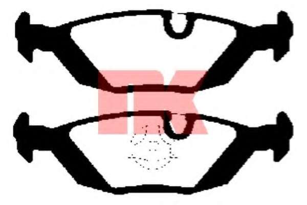 Гальмівні колодки дискові зад. Bmw 3 (E30), 5 (E28), 6 (E24)