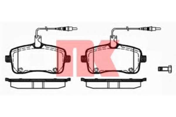 Гальмівні колодки дискові перед. Peugeot 407 1,6HDI/1,8/2,0/2,0 HDI 04-