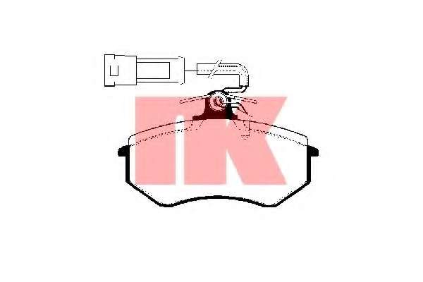 Гальмівні колодки дискові перед. з датчиком Audi 80/90/100 08/82-