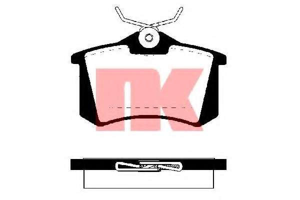 К-кт зад. гальм. колодок Peugeot 405/Renault Megane CC III (EZ0/1) 10-/VW Golf/Skoda Octavia/Passat