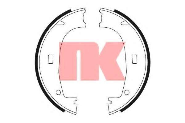 Комплект тормозных колодок, стояночная тормозная система